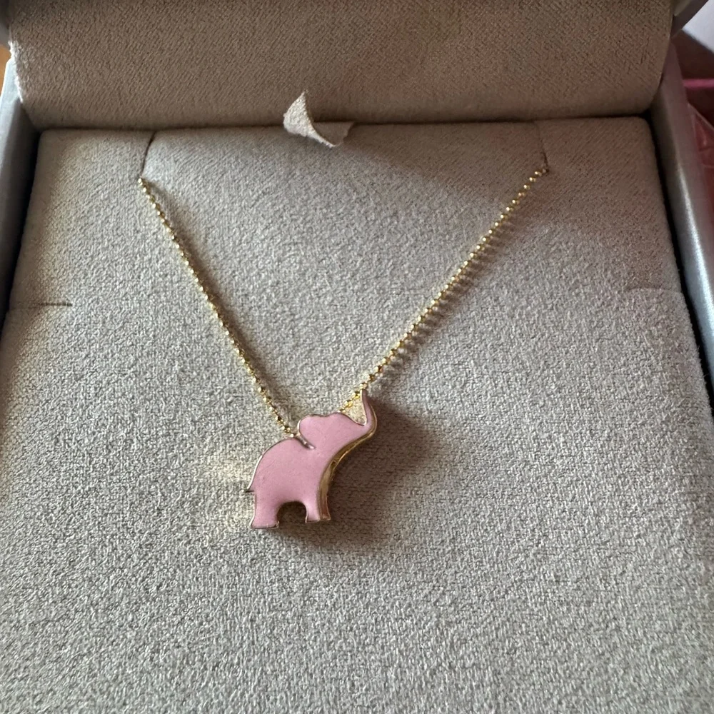 Alex Woo 14k Gold & Enamel Good Luck Elephant 🐘 Necklace 18” - Picture 2 of 10